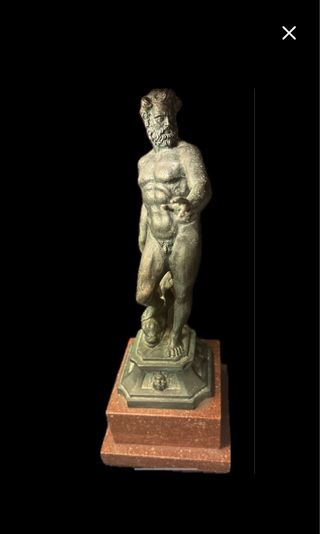 Statua Nettuno Bronzo Giambologna porfido XX sec