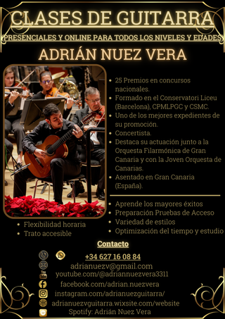 Clases Guitarra Adrian Nuez Vera