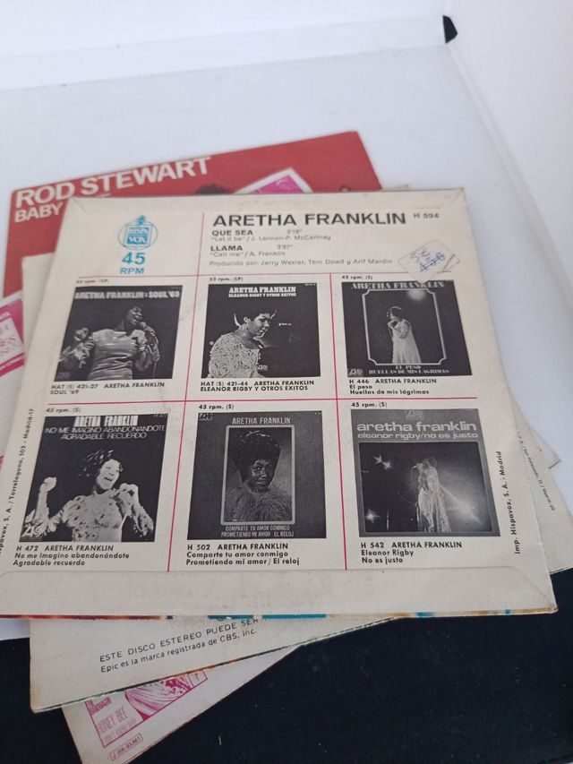 Vinilos R&B/Soul: Rod Stewart, Aretha Franklin