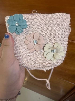 Bolso niña - Beige/Rosa