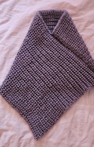 Scaldacollo grigio in poliestere