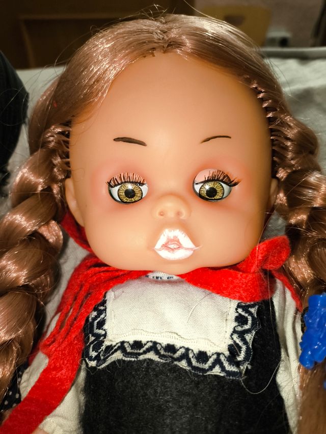 2 Muñecas Vintage: Abuela y Niña No Nancy