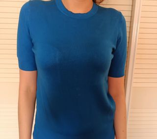 Jersey azul eléctrico manga corta
