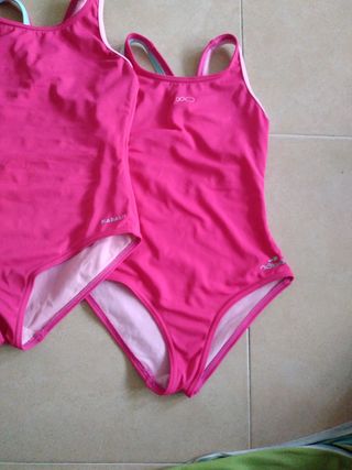 Bañador niña Helicon azul-amarillo