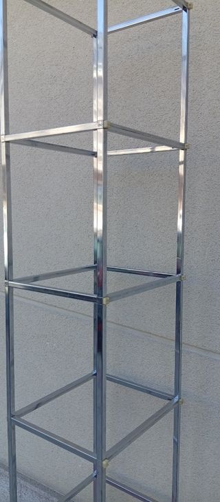 Estantería metal cromada 6 baldas