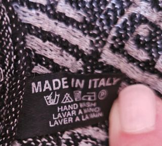 Scialle bicolore nero marrone