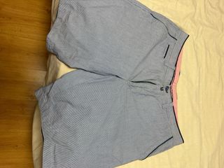 Shorts rayas azul-rosa