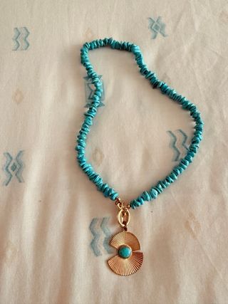 Collar turquesa dorado