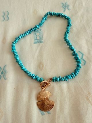 Collar turquesa dorado