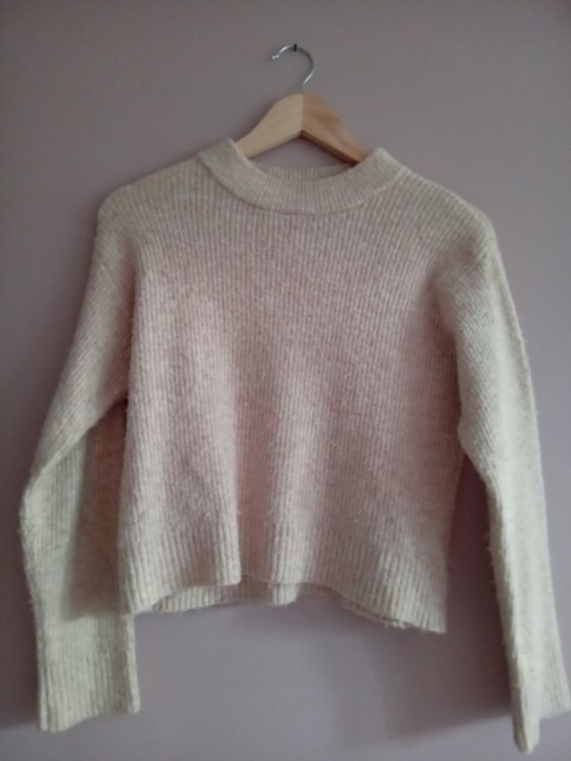 Suéter beige de punto