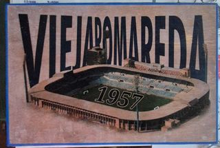 Cuadro Vintage Estadio La Romareda Real Zaragoza 