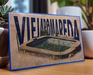 Cuadro Vintage Estadio La Romareda Real Zaragoza