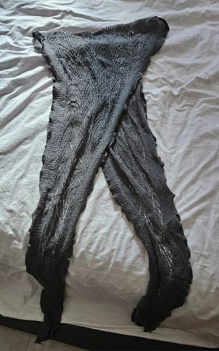 Sciarpa Grigia in Maglia