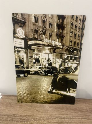 Cuadro vintage Madrid años 50