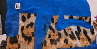 Pareo Kleo - Blu e Marrone