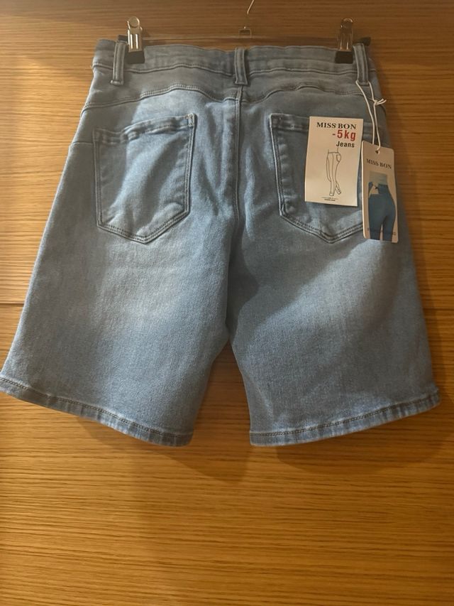 Shorts vaqueros MISS BON - Azul