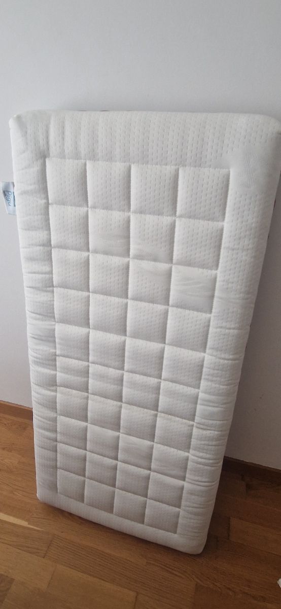 Cuna bebé blanca + colchón Ecus Kids