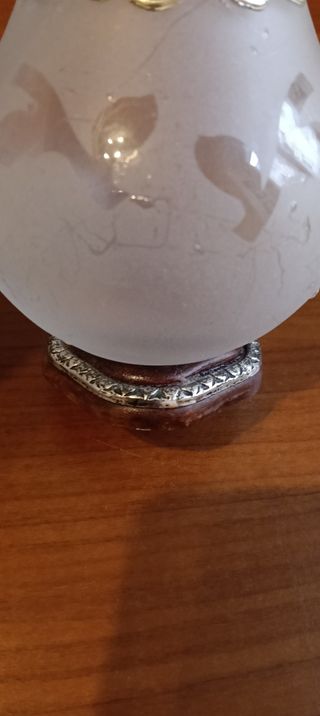 Vaso vetro opaco argento - Decorativo