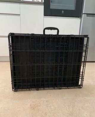 Jaula para perro plegable - Negra
