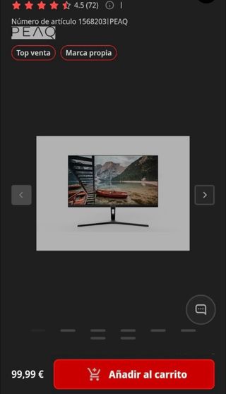 Monitor PEAQ 22" 100Hz - Negro