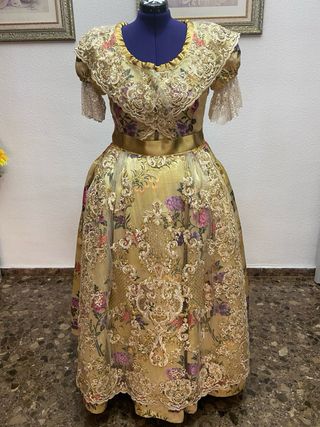 Traje Fallera antiguo multicolor