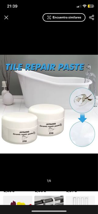 Pasta Reparación Cerámica Jaysuing 2x15g