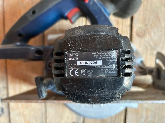 Sierra circular AEG 18v (BKS18)