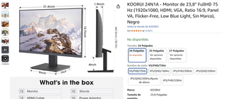 Monitor KOORUI 24N1A 24" FullHD