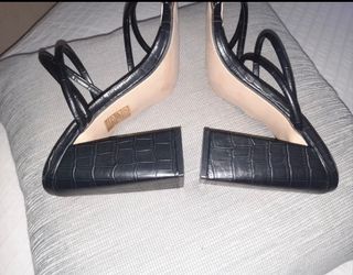 Sandalias negras Shein tacón grueso