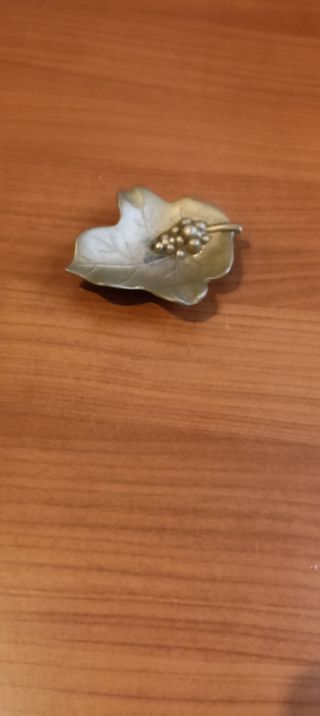 Posacenere bronzo a foglia