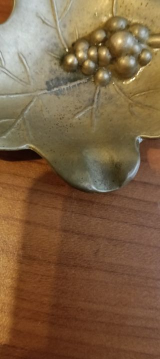 Posacenere bronzo a foglia