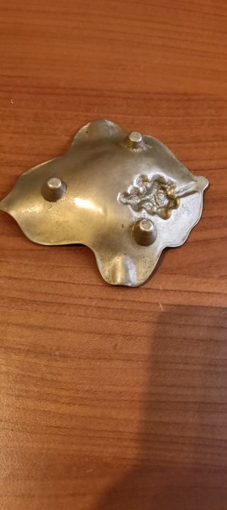 Posacenere bronzo a foglia