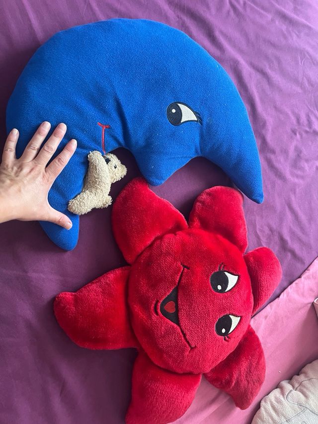 Peluches sol y luna infantiles