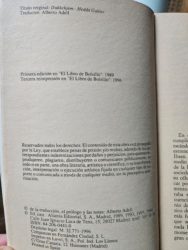 Casa de Muecas - Hedda Gabler (Spanish Edition)