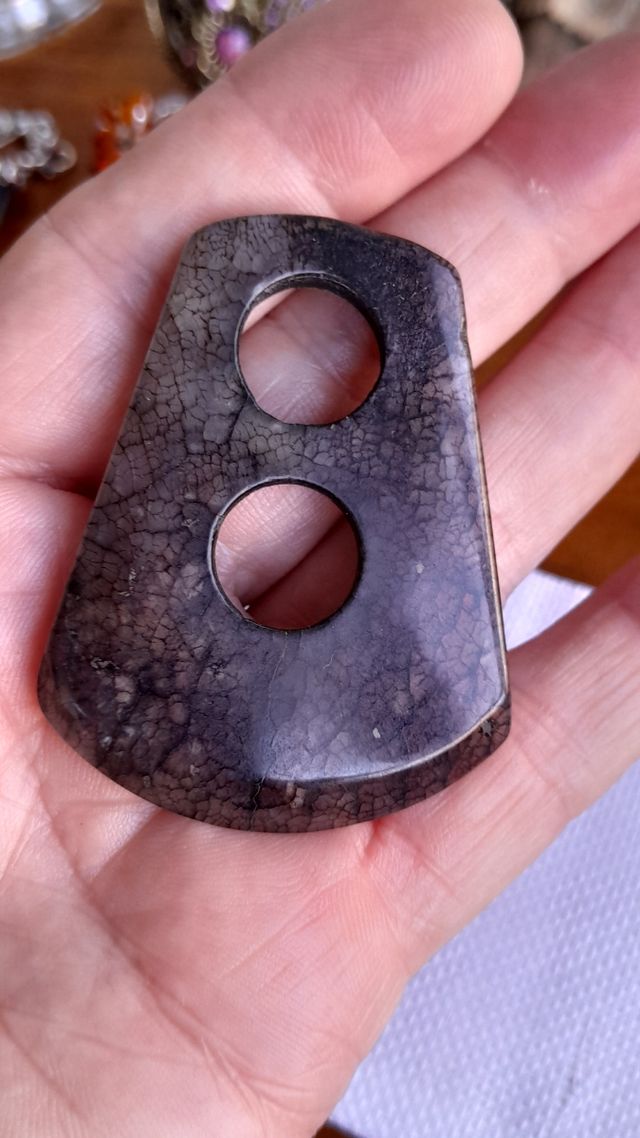 Colgante cuarzo gris-marrón