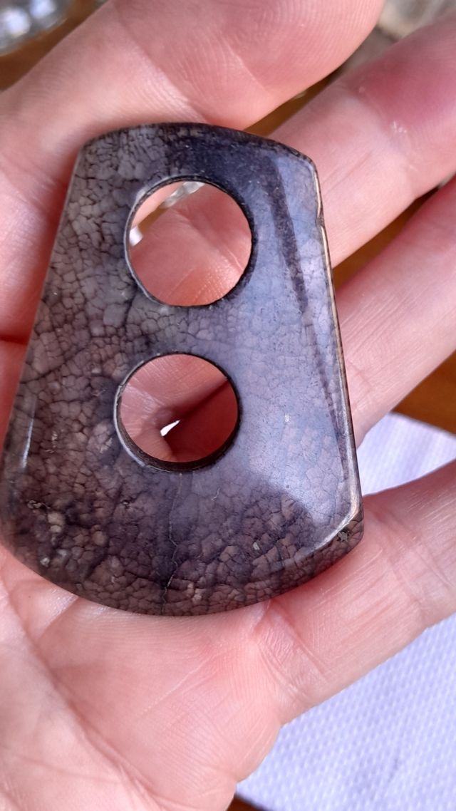 Colgante cuarzo gris-marrón