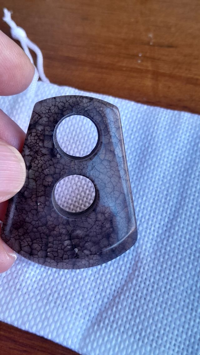 Colgante cuarzo gris-marrón