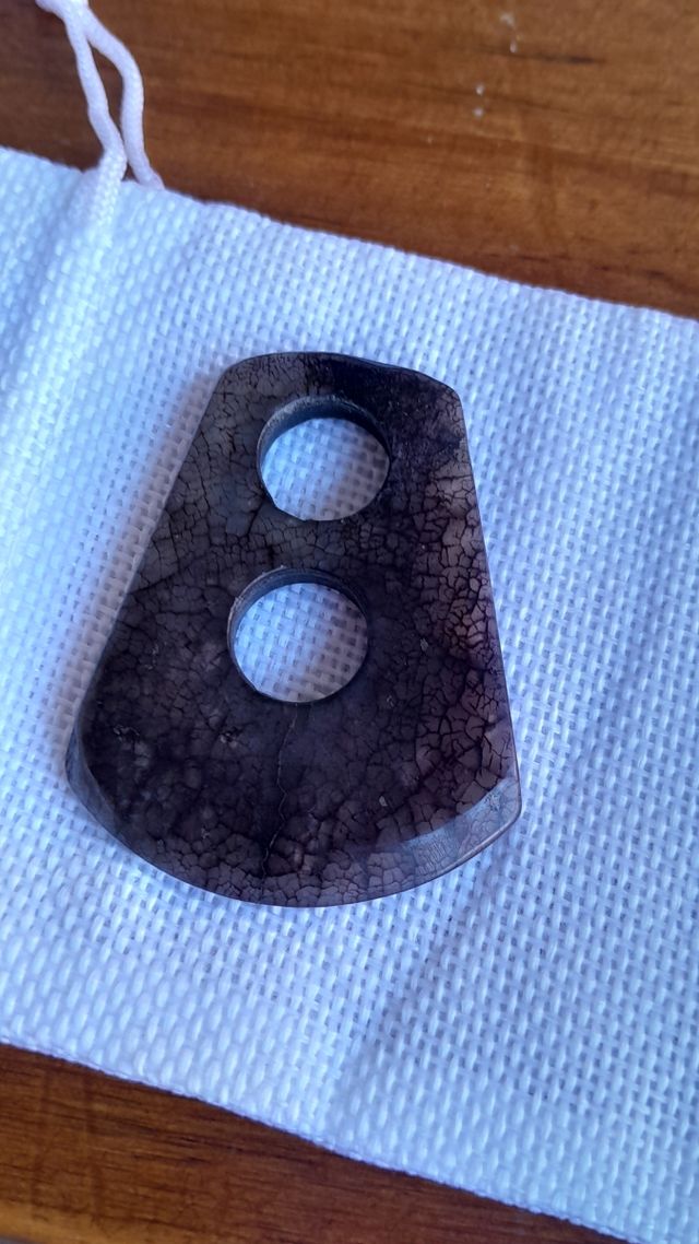 Colgante cuarzo gris-marrón