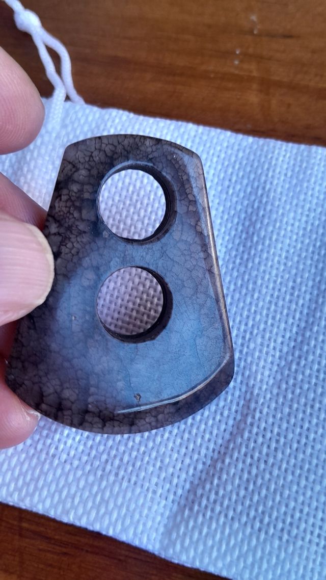 Colgante cuarzo gris-marrón