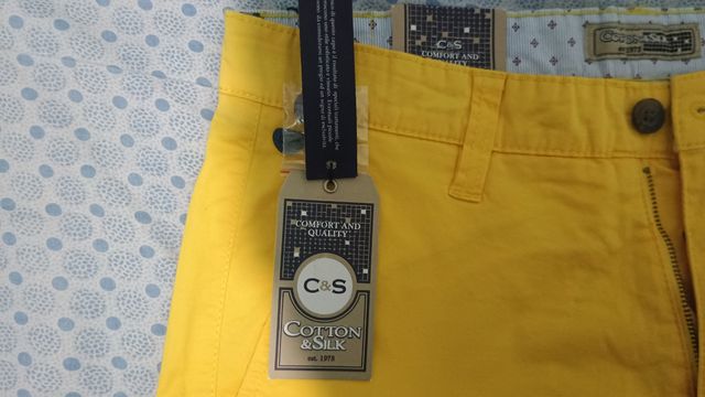 Shorts estivi gialli Cotton & Silk