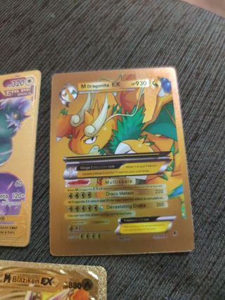 3 cartas Pokémon: Tornadus, Blaziken, Dragonite