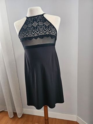 Camisón negro lencero