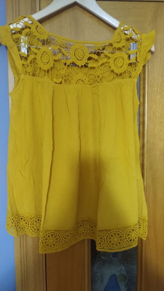 Blusa Amarilla Kiabi - Talla M