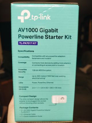 Kit TP-Link AV1000 Gigabit Powerline