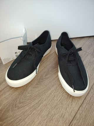 Scarpe sportive nere in cotone