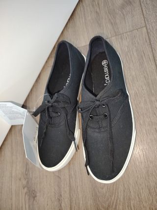 Scarpe sportive nere in cotone