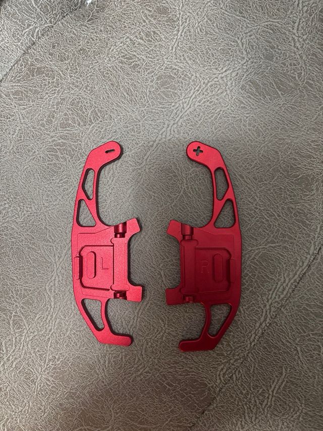 Levas de cambio Golf 7 - Aluminio rojo