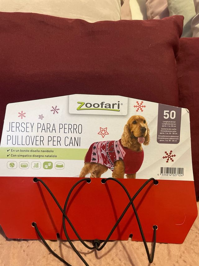 Jersey navideño Zoofari sin estrenar talla 50cm.