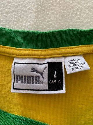 Camiseta Puma Brasil Talla L - Verde/Amarilla