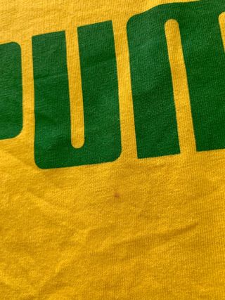 Camiseta Puma Brasil Talla L - Verde/Amarilla